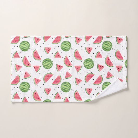 Neon Waterverf Watermeloenen Patroon Bad Handdoek (Handdoek)