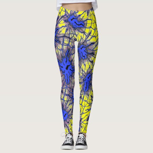Neon Web Leggings (Voorkant)