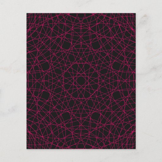 Neon Webpatroon Modern Flyer - (Voorkant)