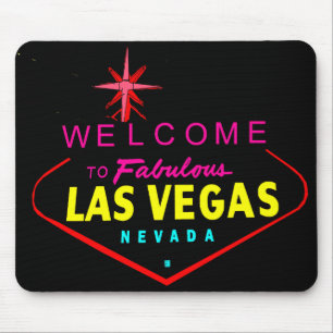 Neon Welcome Vector Graphic Mousepad #1 Muismat