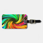 Neon Whirlpool Galaxy Bagagelabel (Voorkant horizontaal)