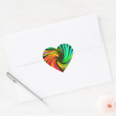 Neon Whirlpool Galaxy Hart Sticker (Envelop)