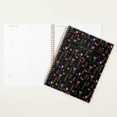 Neon Wildflower, aangepaste monogram Planner (Display)