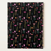 Neon Wildflower, aangepaste monogram Planner (Achterkant)