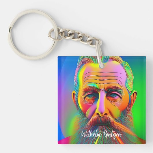 Neon Wilhelm Röntgen Sleutelhanger (Voorkant)