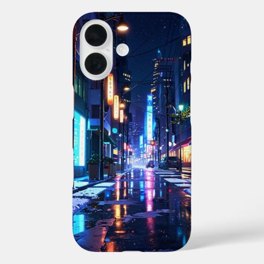 Neon Winter Streets Case-Mate iPhone Case (Achterkant)