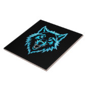 Neon Wolf Tegeltje (Zijkant)