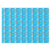 Neon Yacht Pattern Tafelkleed (Voorkant (Horizontaal))