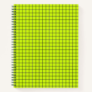 Neon Yellow Black Grid College a jugé Carnet