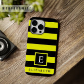  Neon Yellow Black Kleur Stripes Case-Mate iPhone Case