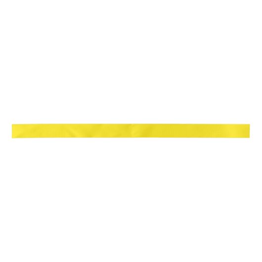 Neon Yellow Colour Satin Ribbon Lint (Voorkant)