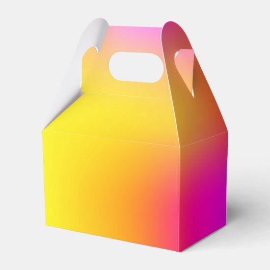 Neon Yellow en roze Bedankdoosjes (Achterkant)