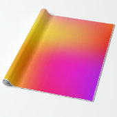 Neon Yellow en roze Cadeaupapier (Uitgerold)