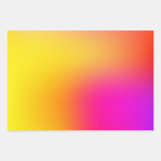 Neon Yellow en roze Inpakpapier Vel (Voorkant 3)