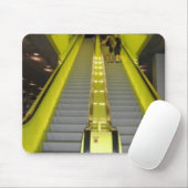 Neon Yellow Escalator Muismat (Met muis)