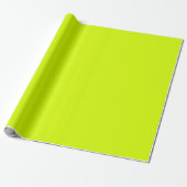 Neon Yellow Green Flourescent Chartreuse Cadeaupapier (Uitgerold)