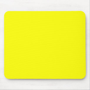 Neon yellow hex code FFFF01 Muismat