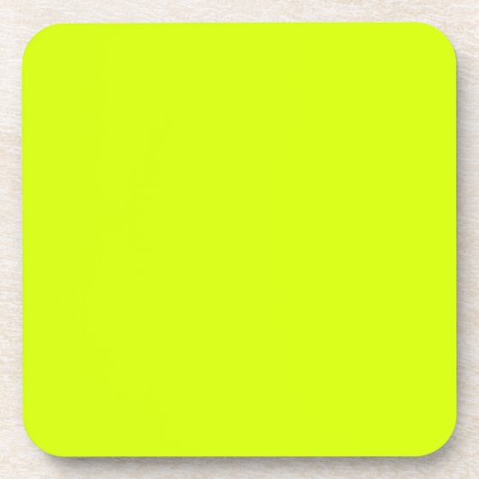 Neon Yellow, hoog zicht Drankjes Onderzetter (Voorkant)