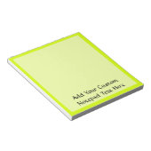 Neon Yellow, hoog zicht Notitieblok (Schuin)