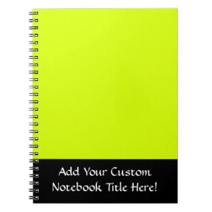Neon Yellow, hoog zicht Notitieboek