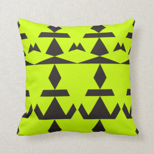 Neon Yellow Minimale stam Kussen