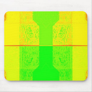 Neon Yellow Oranje Green Muismat