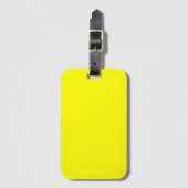Neon Yellow Solid Color Bagagelabel (Voorkant (verticaal))