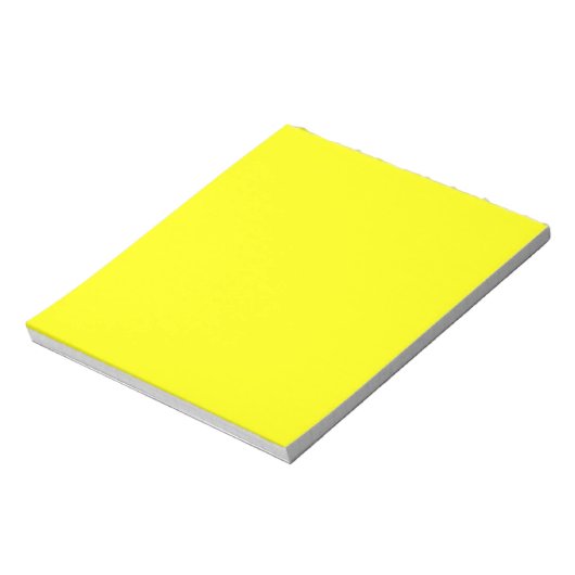 Neon Yellow Solid Color Notitieblok (Gedraaid)