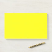 Neon Yellow Solid Color Post-it® Notes (Op bureau)