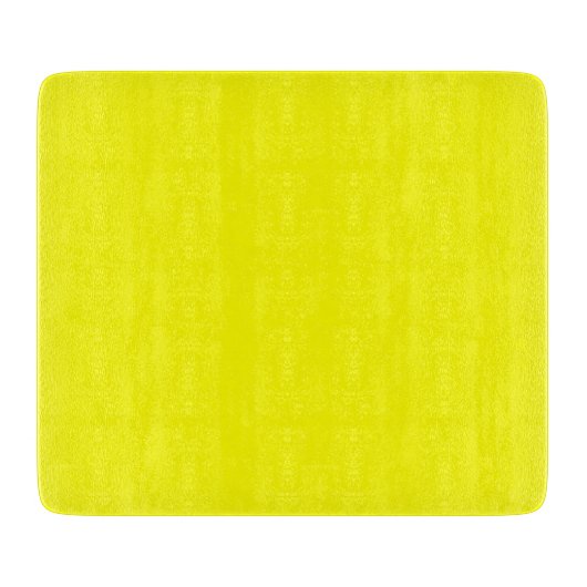 Neon Yellow Solid Color Snijplank (Voorkant)