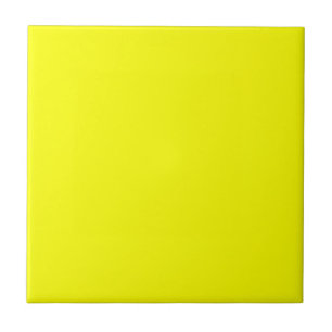 Neon Yellow Solid Color Tegeltje
