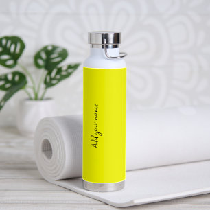 Neon Yellow Solid Color Waterfles