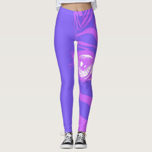 Neon Zebra Patroon Mode Leggings