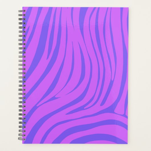 Neon Zebra Patroon Planner Organizer (Voorkant)