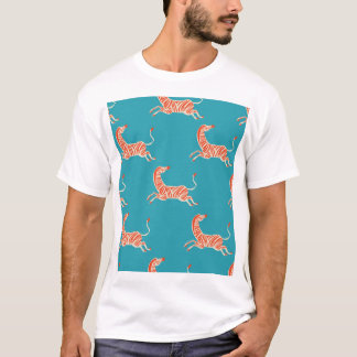 Neon Zebra: Retro kleurrijke naadloos T-shirt