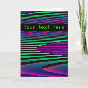 Neon Zeeen Aangepast Wenskaart Kaart