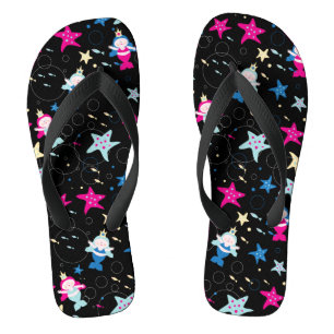 NEON Zeemeermin Zee Life Fish Zeester Verjaardagsf Teenslippers