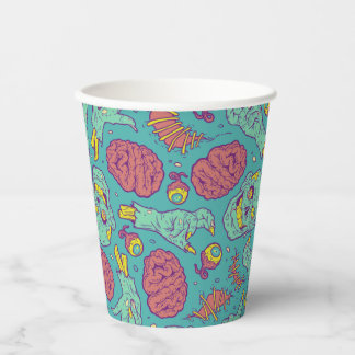 Neon Zombie Paper Cup - Halloween Party Papieren Bekers