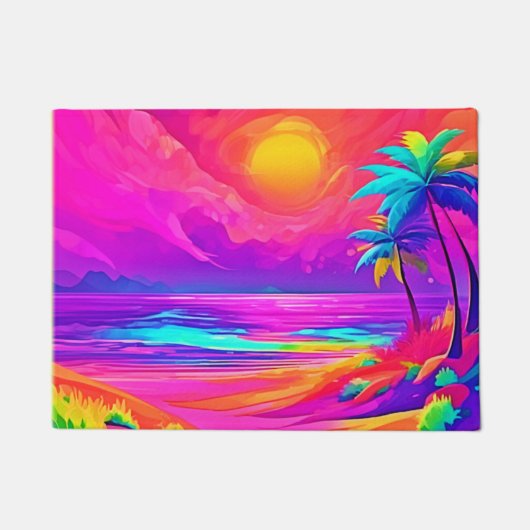 Neon Zon & Strand Bliss Deurmat (Voorkant)