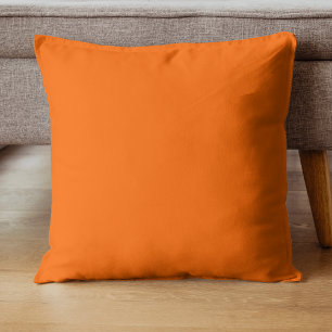 Neon Zonsondergang Oranje Stevige Kleur Klassiek Kussen