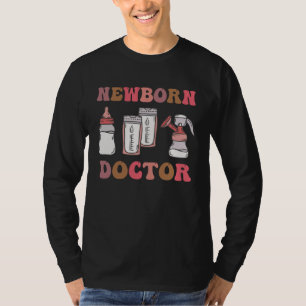 Neonatoloog Pasgeboren Dokter Kinderverpleegster T-shirt