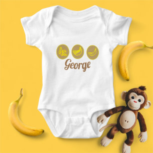 Neonbananen geel en geelbruin romper