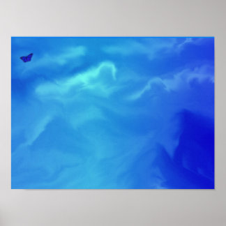 neonblauwe dromen poster