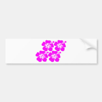 neonbloem hibiscus bumpersticker
