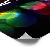  neoncirkellichtachtergrond poster (Hoek)