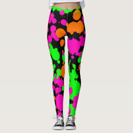 Neoncore verf splatter leggings