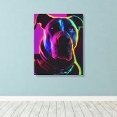 neondog canvas afdruk (Insitu (Houten vloer))