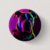 neondog ronde button 3,2 cm (Voorkant)