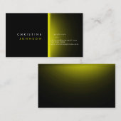 neongeel op zwart Visitekaartje (Voorkant / Achterkant)