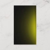 neongeel op zwart Visitekaartje (Achterkant)